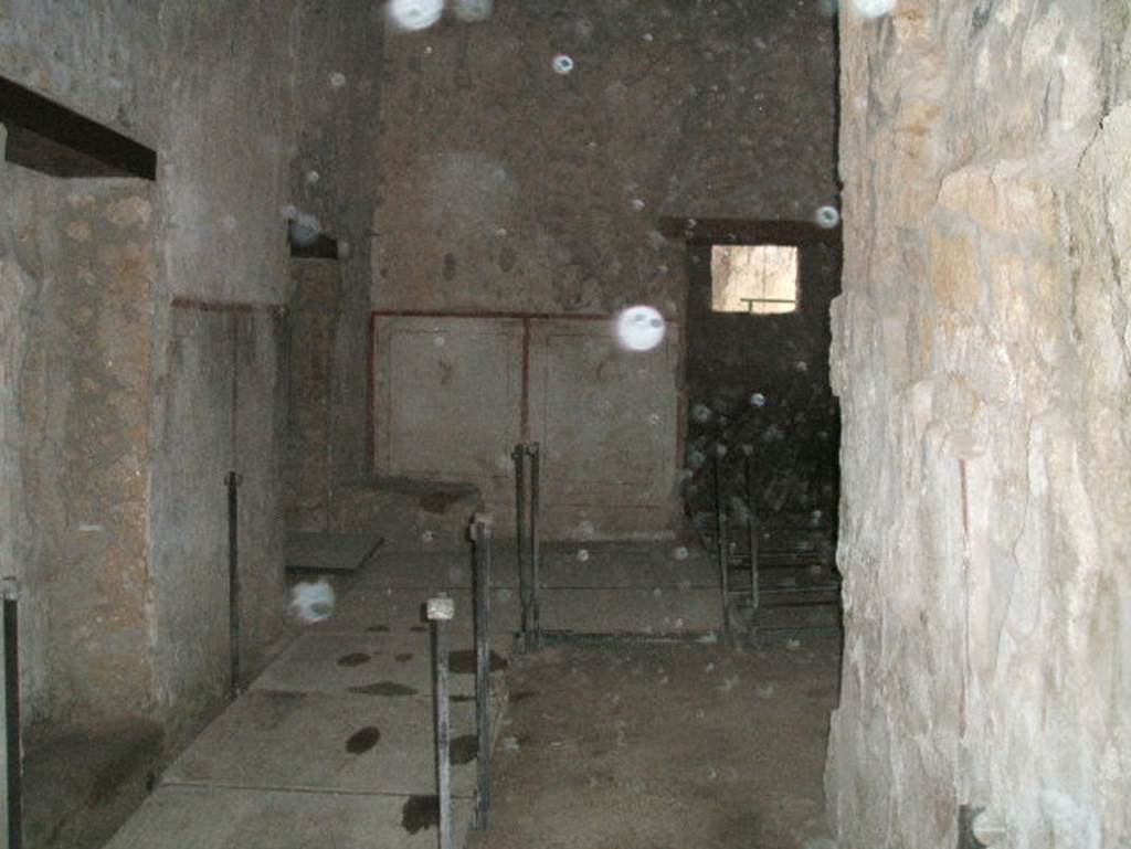 II.9.3 Pompeii.  December 2004. View along entrance corridor from doorway.  