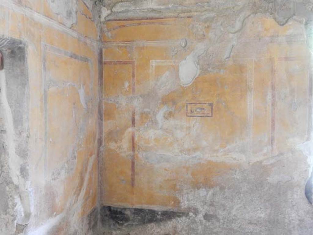 II.9.4, Pompeii. May 2018. Room 8, north-east corner of oecus. Photo courtesy of Buzz Ferebee.
