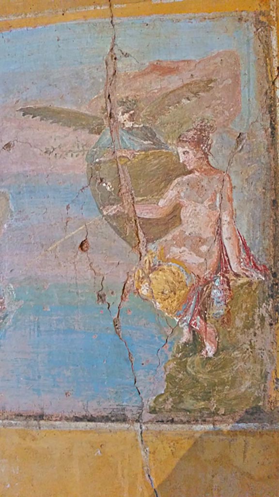 II.9.4 Pompeii. 2018.
Room 8, detail of Venus. Photo courtesy of Giuseppe Ciaramella.