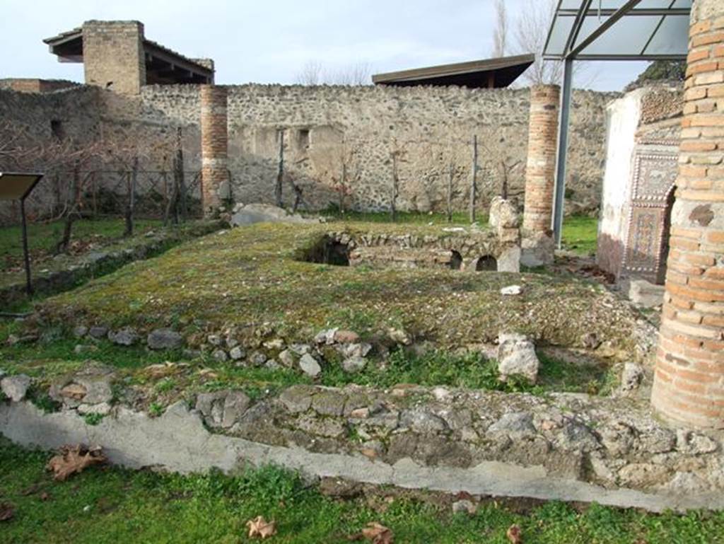 II.9.7. Garden entrance to House of Summer Triclinium. December 2007. Triclinium looking north.