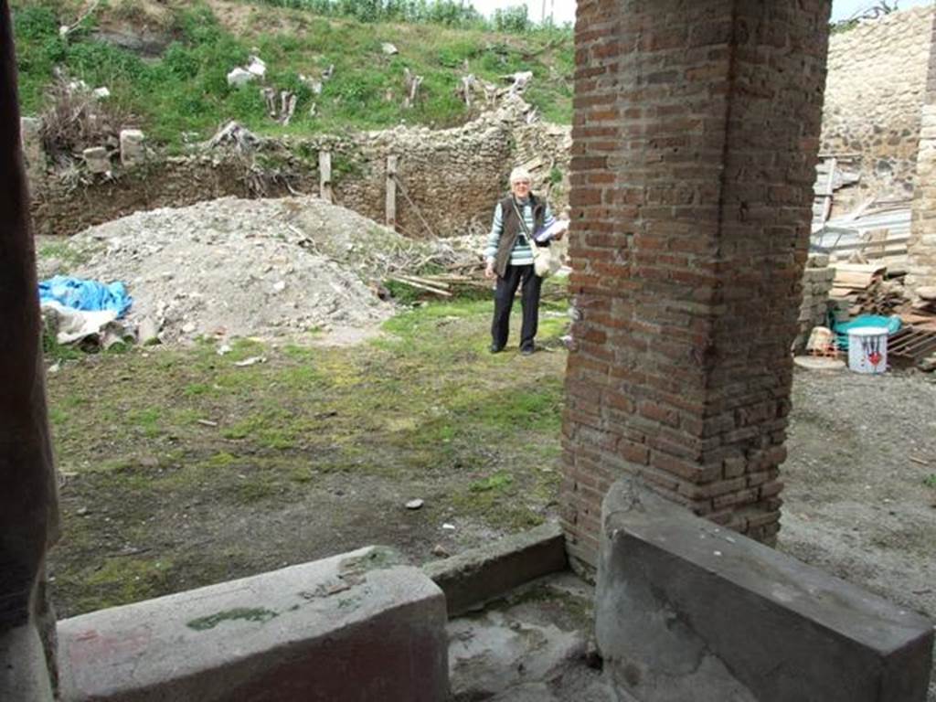 III.4.3 Pompeii. March 2009. Looking north east across Garden, from the Triclinium.