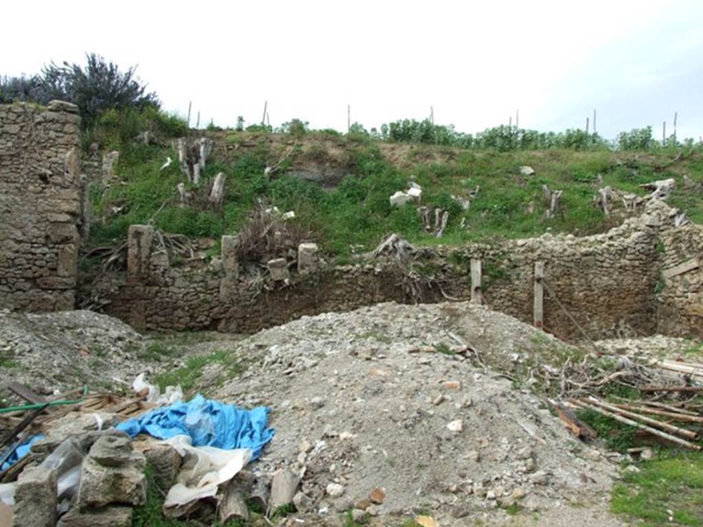 III.4.3 Pompeii. March 2009. North wall of garden.