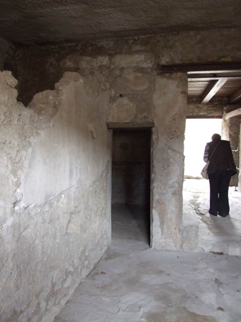III.4.3 Pompeii. March 2009. Room 8. North west corner, and small doorway to Room 10.