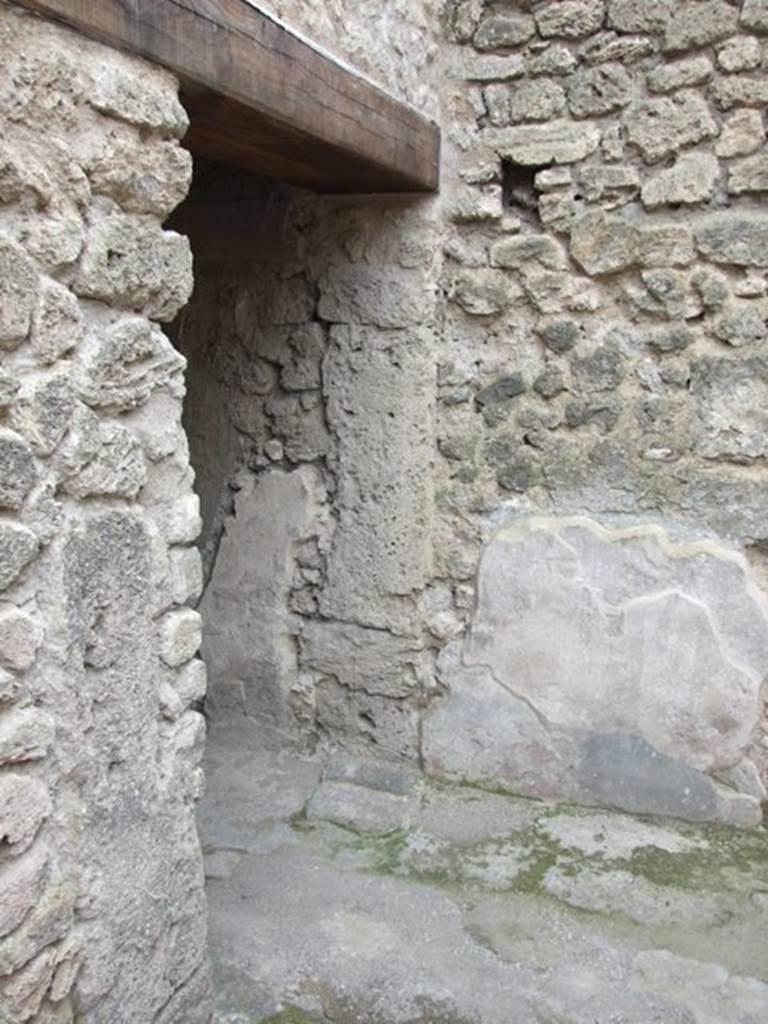 III.4.3 Pompeii. March 2009. Door on west side of room 1, leading to courtyard garden, Room 12.