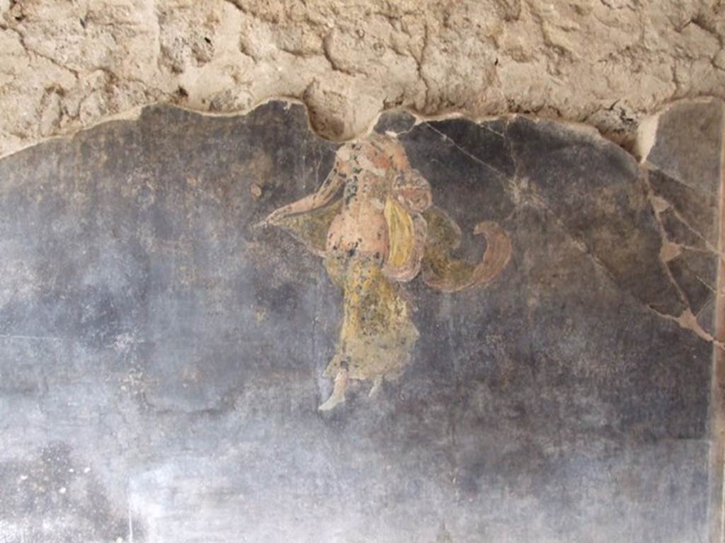 III.4.3 Pompeii. March 2009. Room 13. Painted figure on north wall.