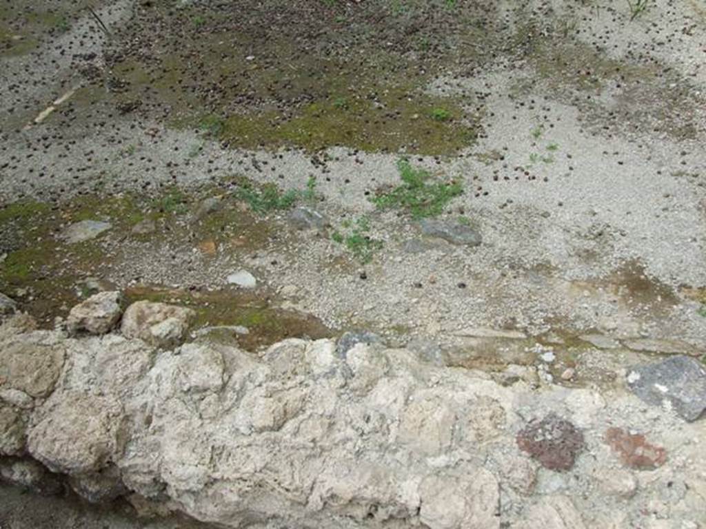 III.4.3 Pompeii. March 2009. Room 14. Remains of wall with large window, separating the atrium from the garden area.