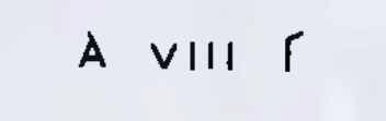 In carbon, in large letters
