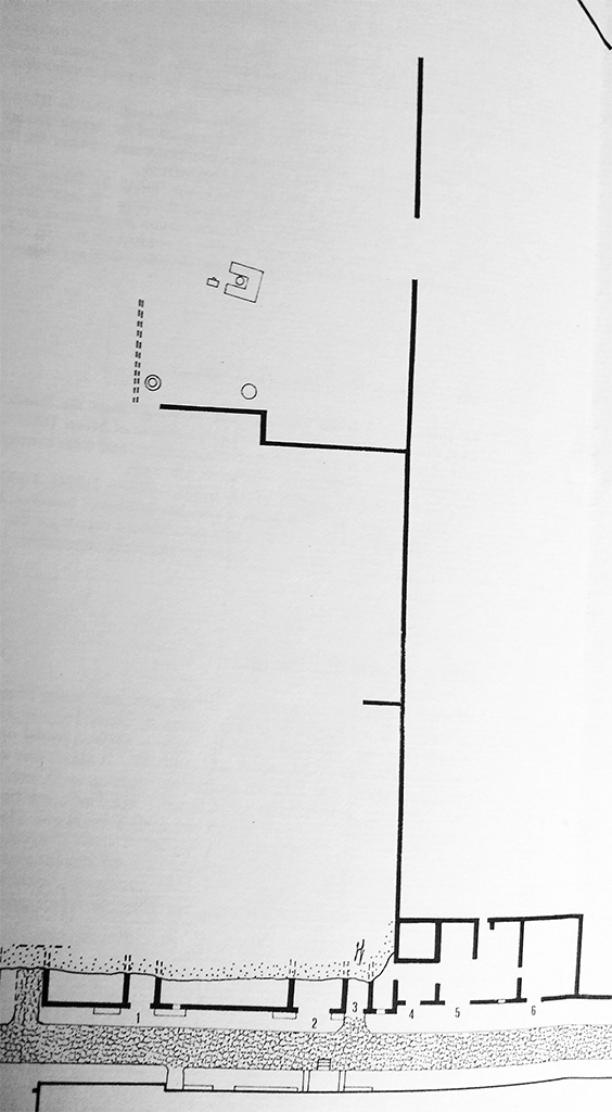 III.7.1-6 Pompeii. Plan as shown in CTP III.
See Van der Poel, H. B., 1986. Corpus Topographicum Pompeianum, Part IIIA. Austin: University of Texas, p.64, and plan on p. 65.