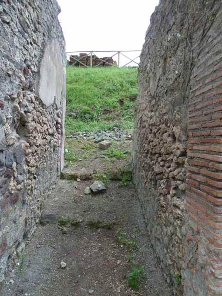 III.8.4 Pompeii. May 2010. Looking south along entrance corridor.
