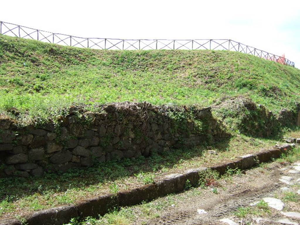 III.10.1 Pompeii. May 2006. Front wall looking south west.