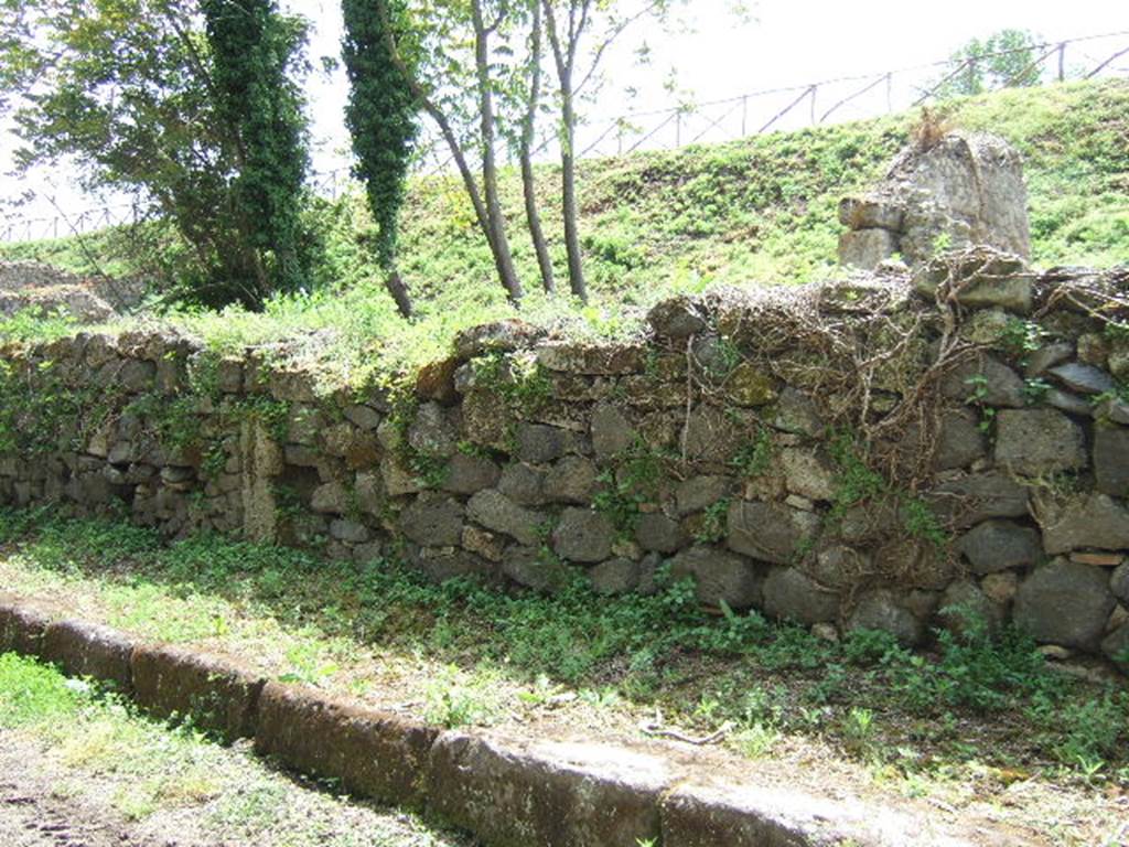 III.10.2 Pompeii. May 2006. Site of Entrance, now blocked with modern wall.