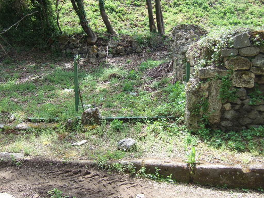 III.10.4 Pompeii. May 2006. Site of entrance in the centre of the photograph.