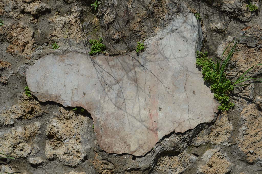 IV.2.a, Pompeii. March 2018. Remaining painted stucco from west (left) side of entrance doorway.
Foto Taylor Lauritsen, ERC Grant 681269 DÉCOR.