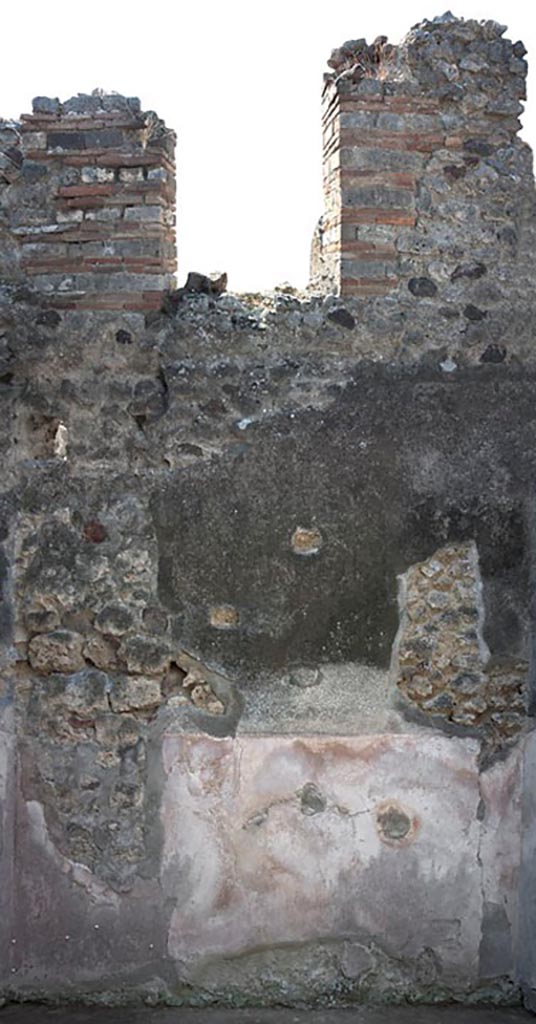 V.1.3 Pompeii. c.2008-10.
Room 6, west wall, with doorway in upper floor, connecting with V.1.31.
Photo by Hans Thorwid.
Photo courtesy of the Swedish Pompeii Project.