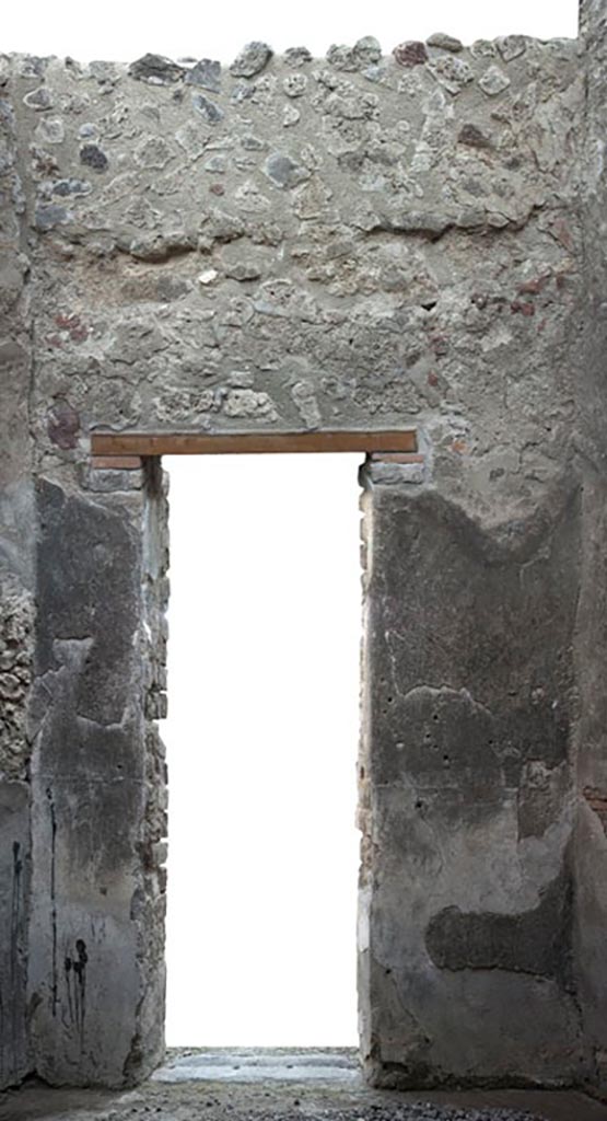 V.1.3 Pompeii. 2012.
Room 7, east wall with doorway into atrium.
Photo by Hans Thorwid.
“E wall in 2012. Restored parts of the wall photographed and merge with the lower part and floor line of earlier photos from 2005-7.”
Photo and words courtesy of the Swedish Pompeii Project.