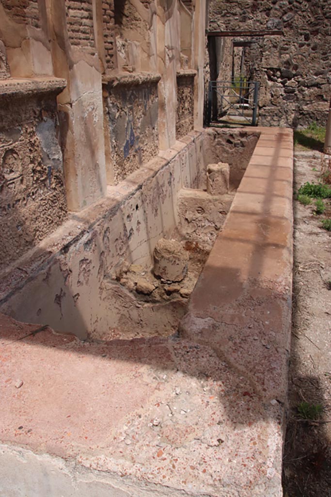 V.1.7 Pompeii. May 2024.
Room “b”, looking east across water feature from west end. Photo courtesy of Klaus Heese.