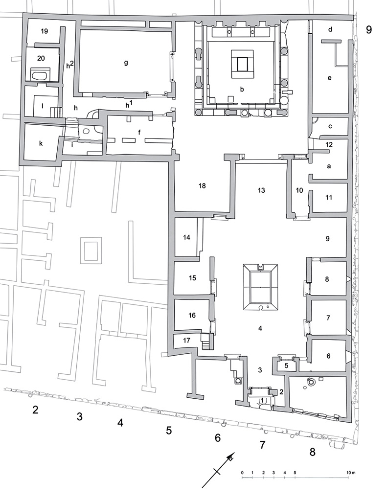 V.1.7 Pompeii. House of the Bull or House of the Young Bull
or Casa L. Pont Successi or Casa del Torello di Bronzo
Room Plan