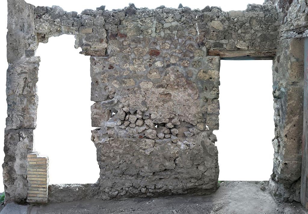 V.1.9 Pompeii. c.2005-7.
Room “d” of V.1.7, rear entrance fauces, looking south with doorway on the right into room “e”. Photo by Hans Thorwid.
Photo courtesy of the Swedish Pompeii Project.