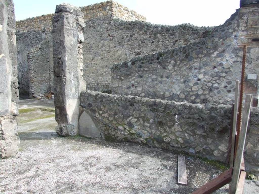 V.I.14 Pompeii. March 2009. South wall.