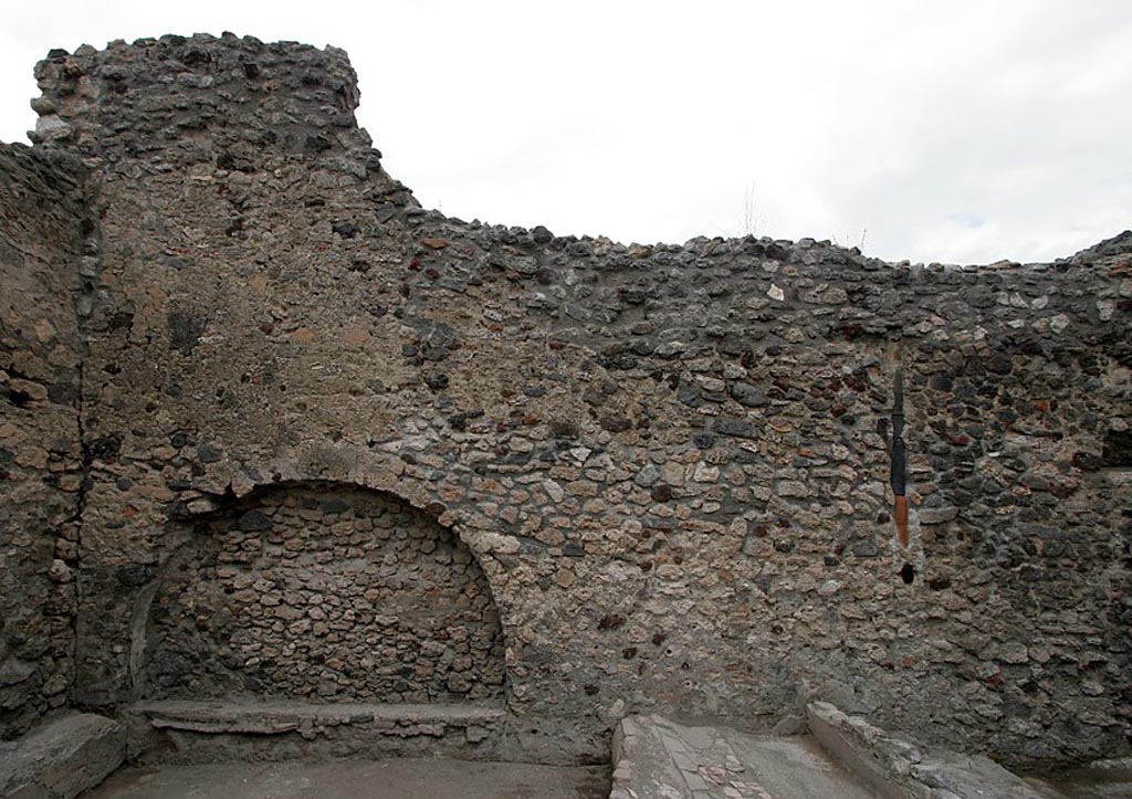V.1.15 Pompeii. 2012.
“East wall in viridarium, with the viridarium cleared.” Photo by Henrik Boman.
Photo and words courtesy of the Swedish Pompeii Project.
