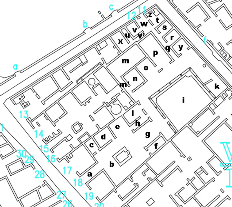 V.1.18.11.12 Pompeii Plan. V.1.18.11.12 Pompeii. Casa degli Epigrammi Greci or House of the Greek Epigrams. Plan.