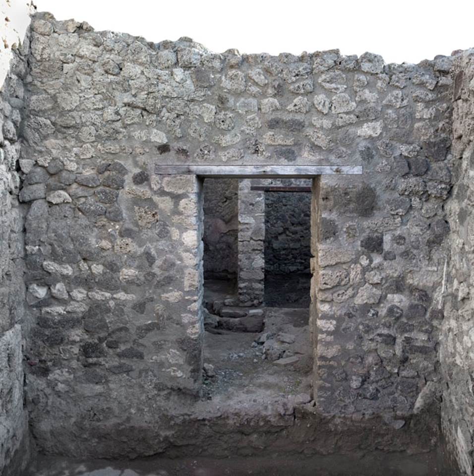 V.1.20 Pompeii. 2012. Room “b”. Photo by Hans Thorwid.
“Looking towards east wall of rear room, after restoration in 2008.
Restored parts of the wall photographed and merge with the lower part and floor line of earlier photos from 2005-07.”
Photo and words courtesy of The Swedish Pompeii Project.