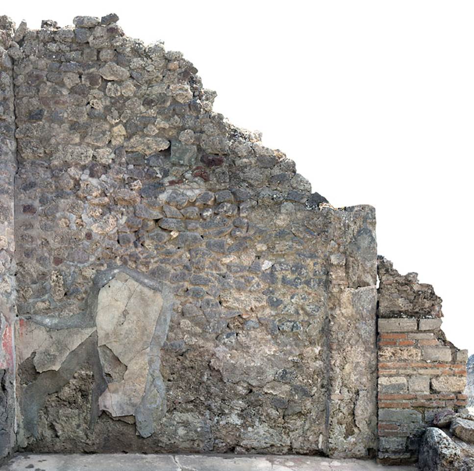 V.1.23 Pompeii. Room “h’ ”, west wall. Photo by Hans Thorwid.
Photo courtesy of the Swedish Pompeii Project.