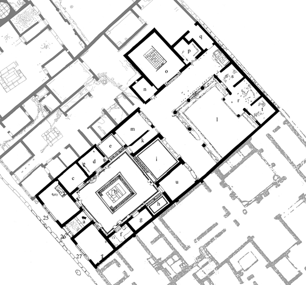V.1.26 Pompei Plan V.1.26 Pompeii. House of L. Caecilius Jucundus
Room Plan