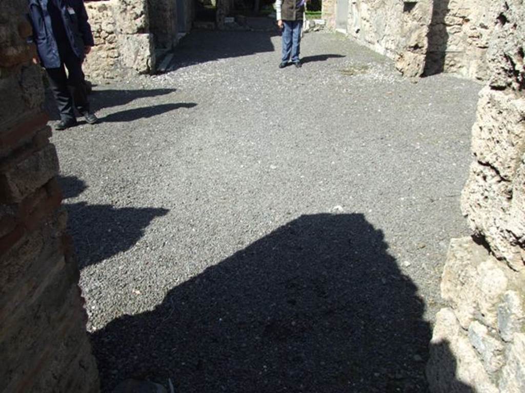 V.2.1 Pompeii.  March 2009.  Room 1, looking north across atrium and site of impluvium.  
