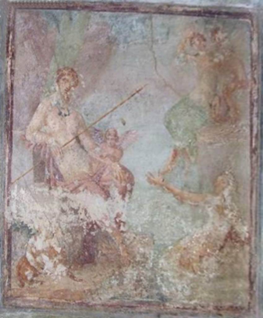 V.2.1 Pompeii. December 2007. Room 15, east wall. Wall painting of Narcissus between nymphs and cupids. See Schefold, K., 1962. Vergessenes Pompeji. Bern: Francke. (p.124)
See Bragantini, de Vos, Badoni, 1983. Pitture e Pavimenti di Pompei, Parte 2. Rome: ICCD. (p. 56). See Catalogue, 1989. Italienische Reise: Pompejanische Bilder in den deutschen archaeologischen Sammlungen. Napoli: Bibliopolis. (p. 333-4 Fig 107).