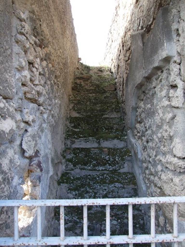 V.2.4 Pompeii. December 2007. Room 2, steps to upper floor.