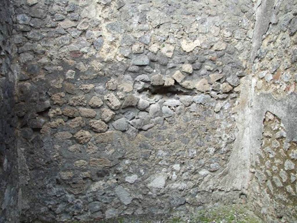 V.2.8 Pompeii. March 2009. North wall of rear room.
