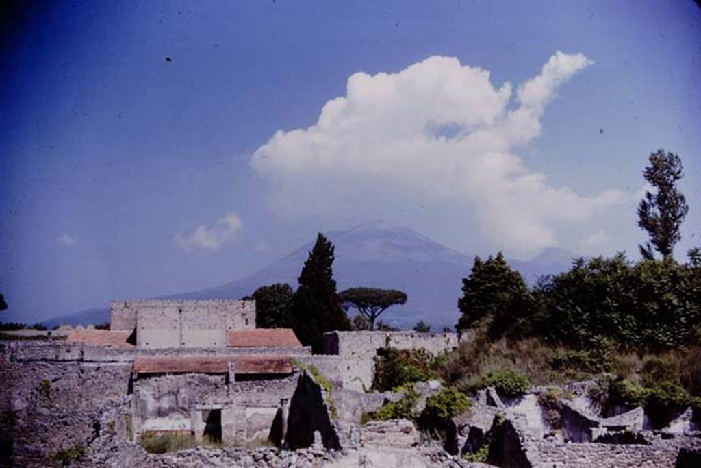 V.2.10 Pompeii, in lower left of centre. 1964. Looking north. V.2.15 can be seen on the right. Photo by Stanley A. Jashemski.
Source: The Wilhelmina and Stanley A. Jashemski archive in the University of Maryland Library, Special Collections (See collection page) and made available under the Creative Commons Attribution-Non Commercial License v.4. See Licence and use details.
J64f1272