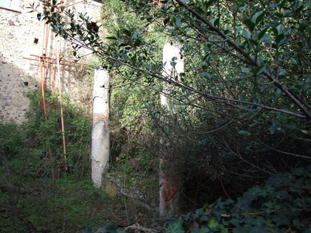 V.2.15 Pompeii. December 2007. Room 11c, peristyle looking north-east into unexcavated area.