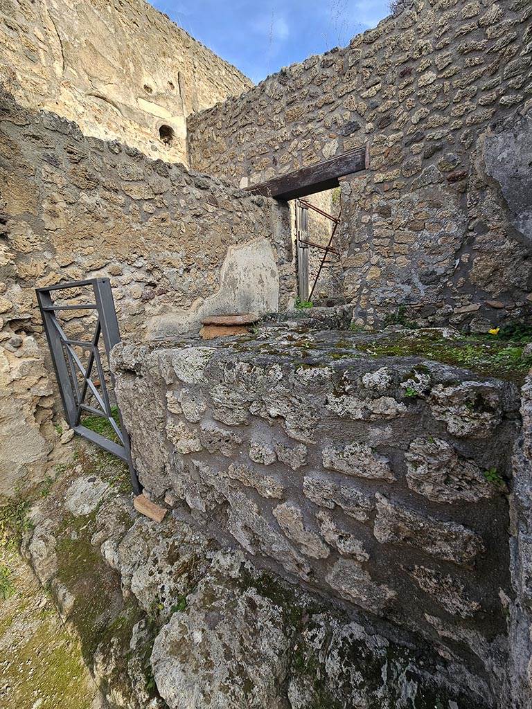 V.2.b Pompeii. November 2024.
Looking towards north wall of bar-room, across counter. Photo courtesy of Annette Haug.