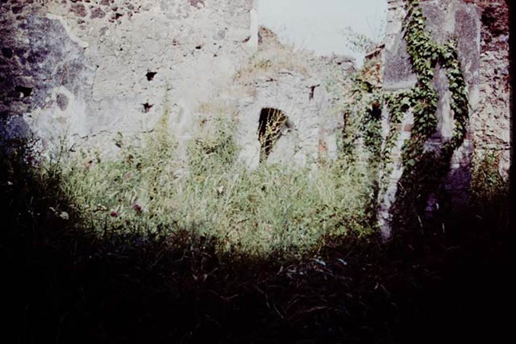 V.2.d Pompeii, 1978. East wall with steps to upper floor, with cupboard or small room underneath. Photo by Stanley A. Jashemski.
Source: The Wilhelmina and Stanley A. Jashemski archive in the University of Maryland Library, Special Collections (See collection page) and made available under the Creative Commons Attribution-Non Commercial License v.4. See Licence and use details.
J78f0245