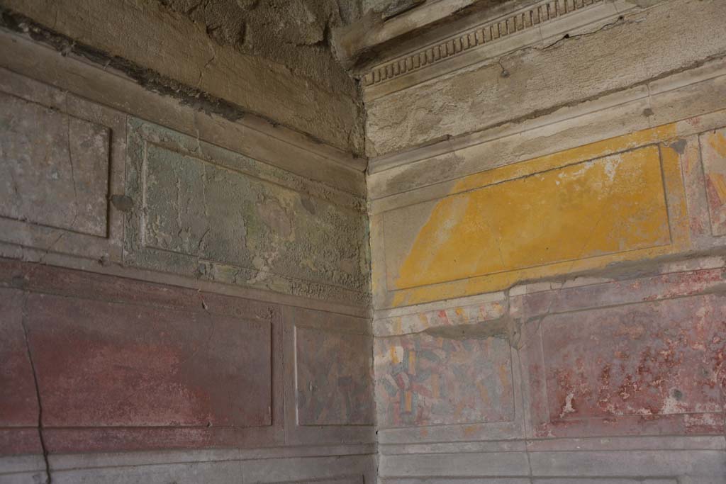 V.2.h Pompeii. October 2019. Cubiculum ‘g’, detail from south-east corner.
Foto Annette Haug, ERC Grant 681269 DÉCOR.