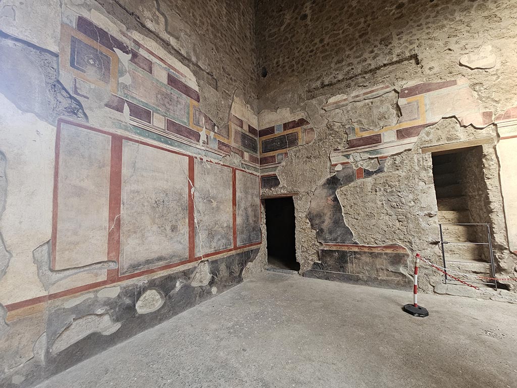 V.2.i Pompeii. November 2024. Room 1, looking towards north-east corner of atrium. Photo courtesy of Annette Haug.