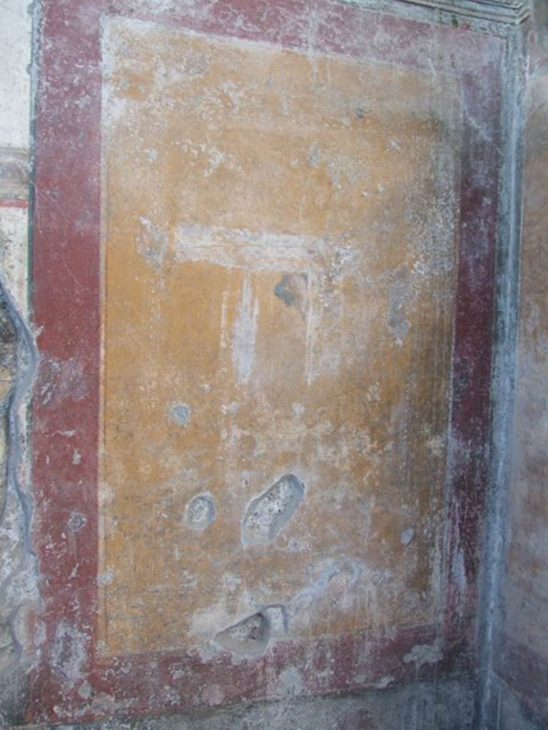 V.3.6 Pompeii. March 2009. Triclinium. West wall, painted panel.
