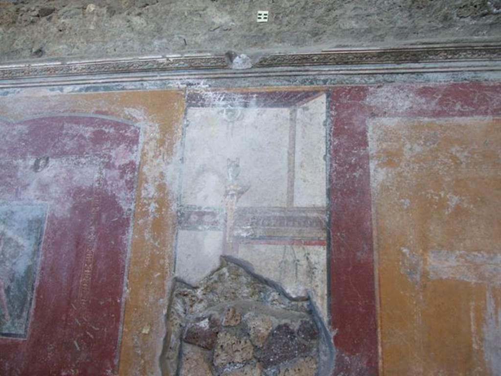 V.3.6 Pompeii. March 2009. Triclinium. Upper West wall, painted panel.