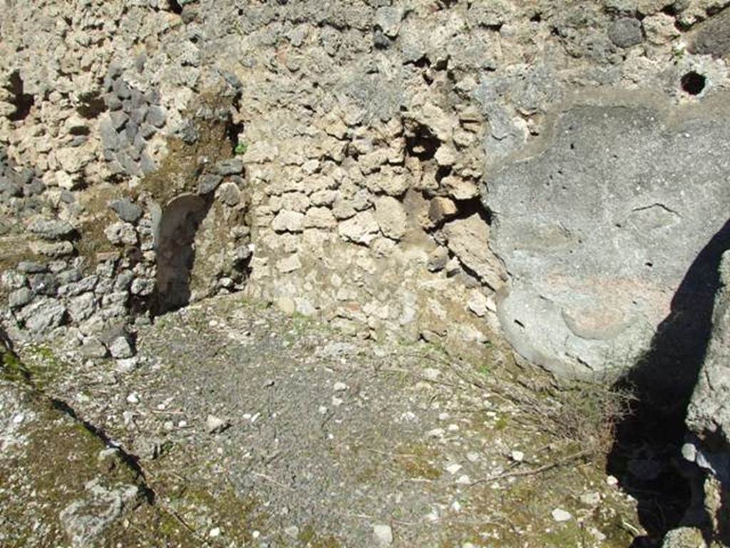 V.3.7 Pompeii. March 2009. Kitchen and Latrine, on East side of passageway.