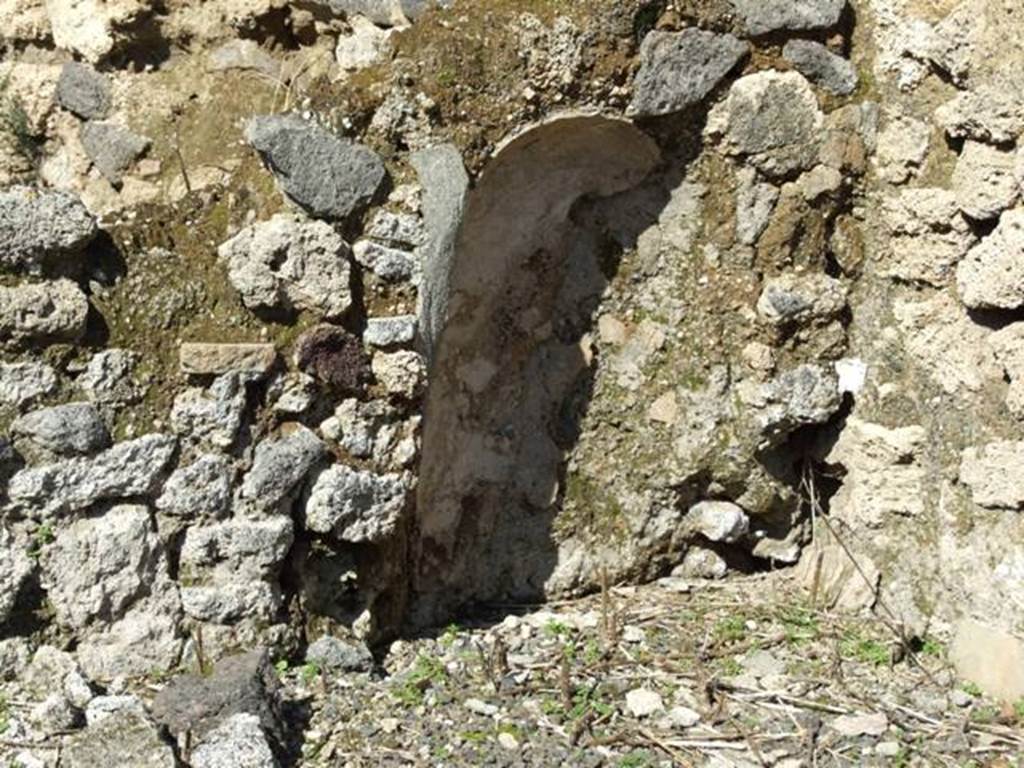 V.3.7 Pompeii. March 2009. North east corner of Kitchen and Latrine.