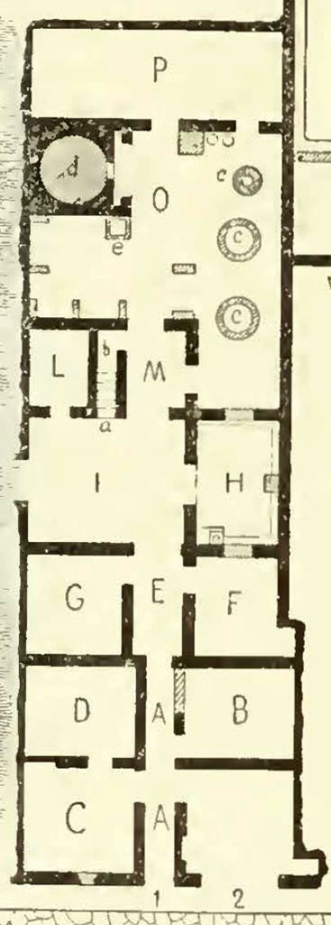 V.4.1 Pompeii. Plan from NdS.
See Notizie degli Scavi di Antichità, 1901, p. 256 fig. 1.