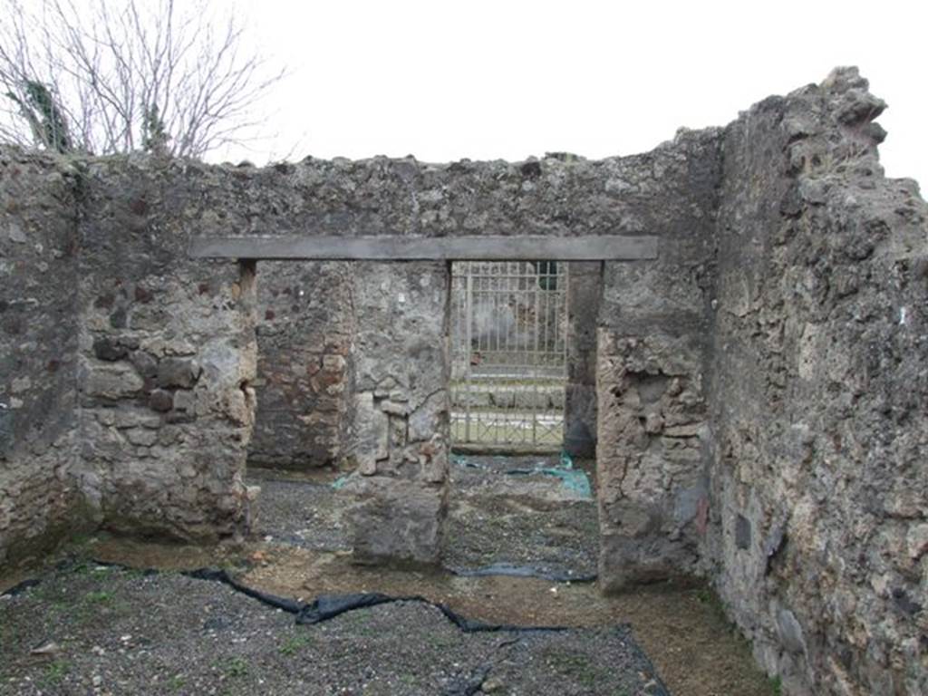 V.4.6/7 Pompeii. December 2007. Looking south across second rear room, towards shop-room with entrance on Via di Nola.