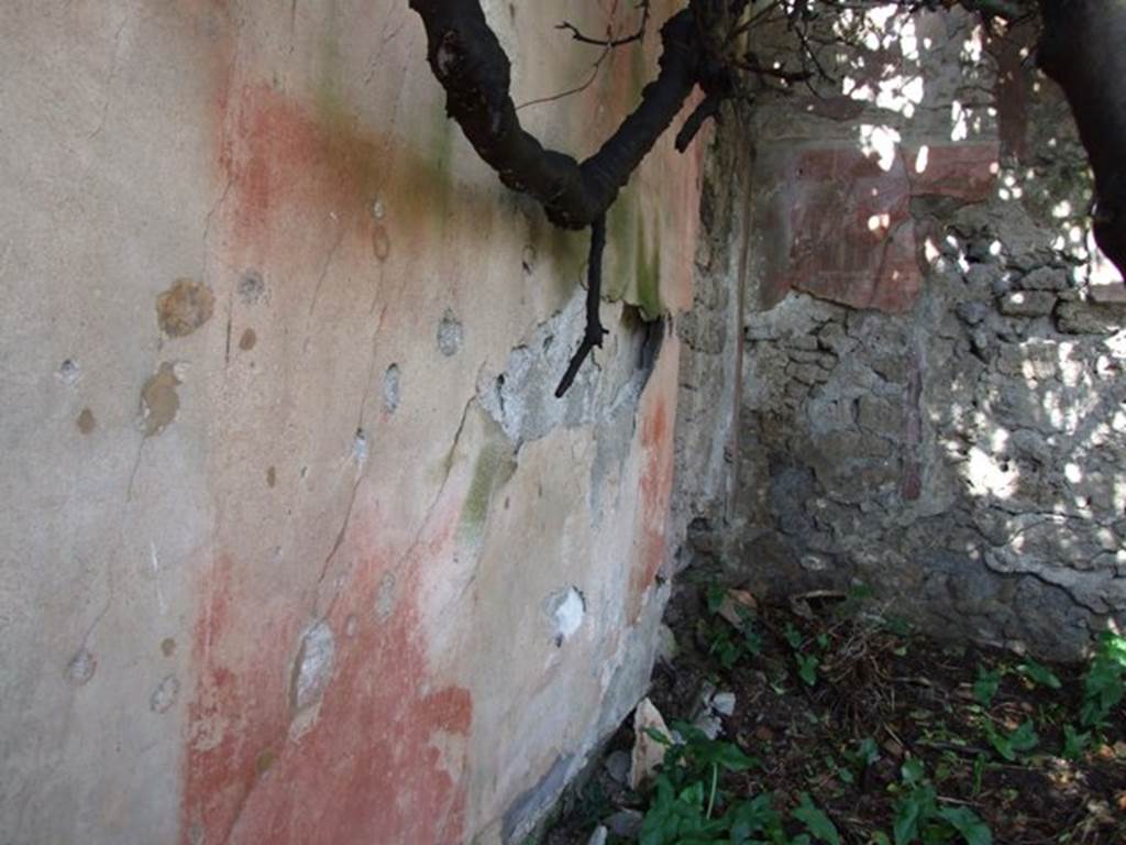 V.4.13 Pompeii. March 2009. Triclinium “R”, north-west corner.