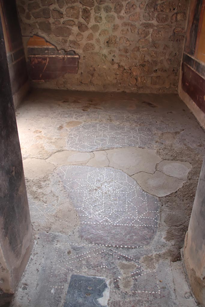 V.4.a Pompeii. October 2023.
Looking south through doorway across flooring of room ‘g’. Photo courtesy of Klaus Heese.