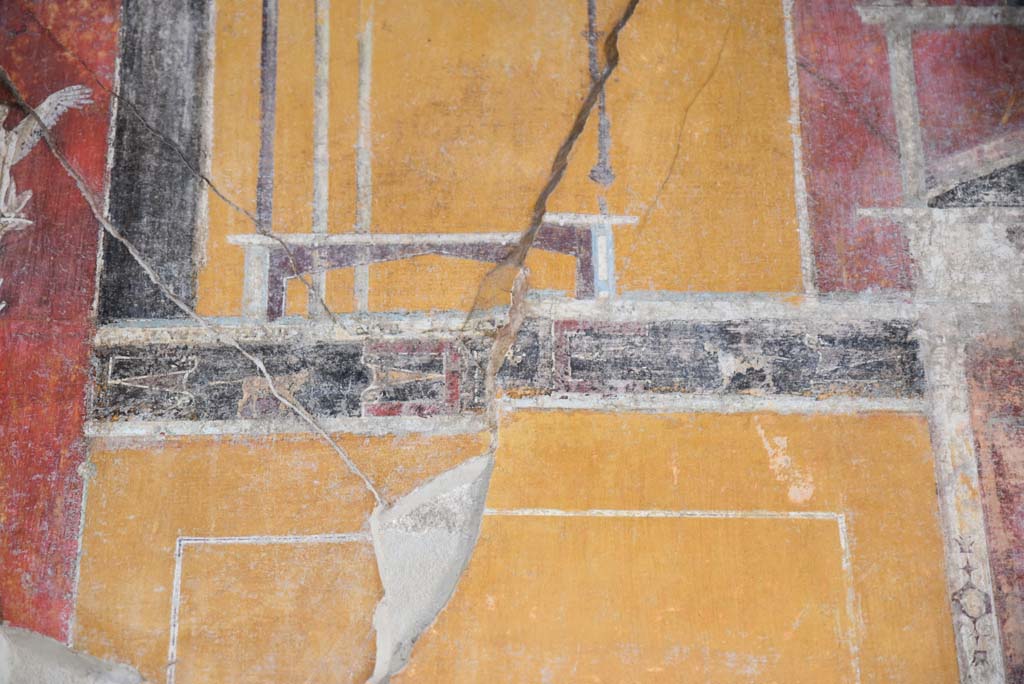 V.4.a Pompeii. March 2018. Room ‘g’, detail from upper east wall at north end.
Foto Annette Haug, ERC Grant 681269 DÉCOR.