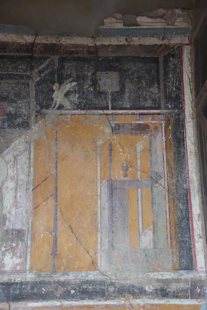 V.4.a Pompeii. October 2023.
Room ‘g’, upper north wall in north-east corner. Photo courtesy of Klaus Heese.