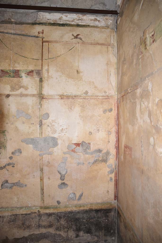 V.4.a Pompeii. March 2018.
Room ‘c’, painted side panel at west end of south wall in south-west corner.
Foto Annette Haug, ERC Grant 681269 DÉCOR.