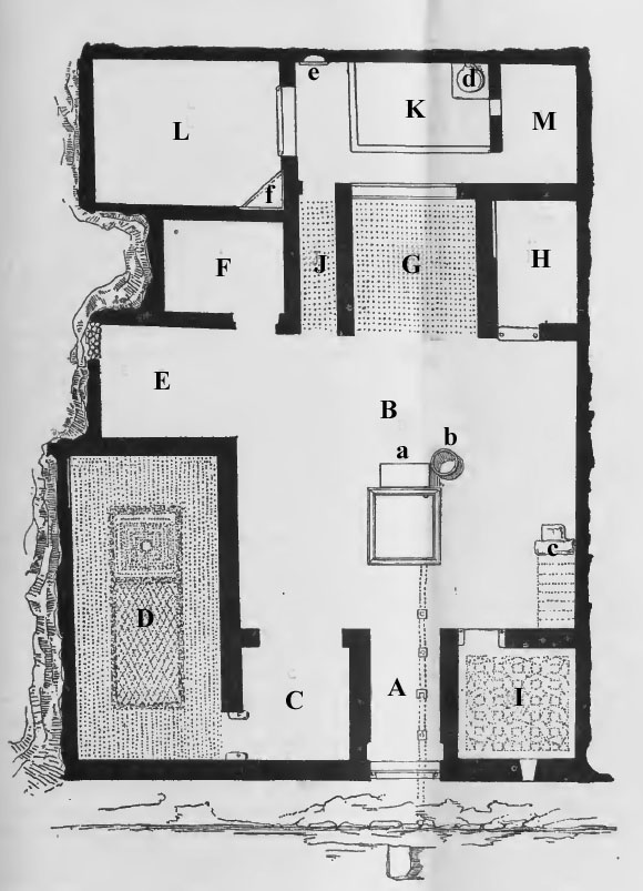 V.4.c Pompeii. House of M. Samellius Modestus or Casa degli Ori
1902-5 Excavation plan